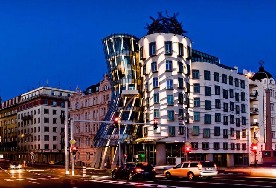 Prague’s Dancing House – an extravagant building resembling a pair of dancers
