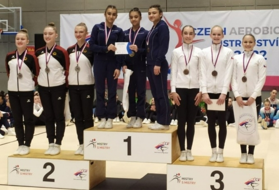 Azerbaijani gymnasts bring home seven medals from Czech Aerobic Open 2022