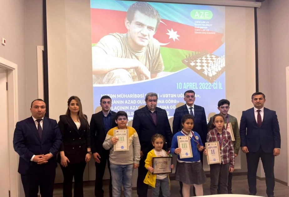 Vətən müharibəsi şəhidi Ömər Rəhimlinin xatirəsinə həsr olunmuş şahmat turnirinin qalibləri mükafatlandırılıb