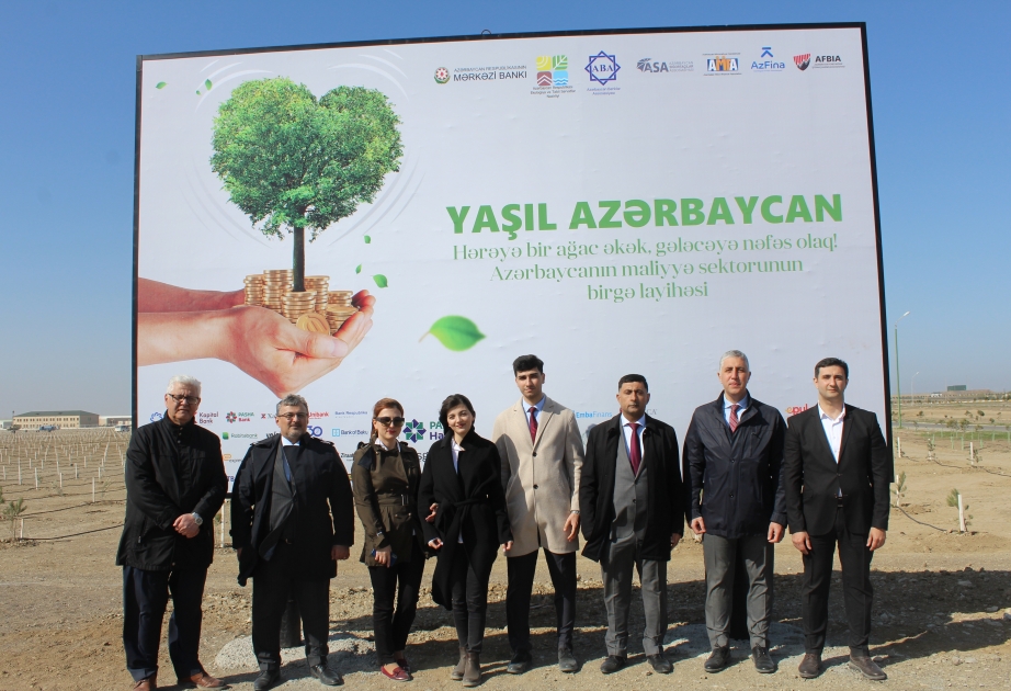 AMFA üzvləri “Yaşıl Marafon” ağacəkmə aksiyasında iştirak edib