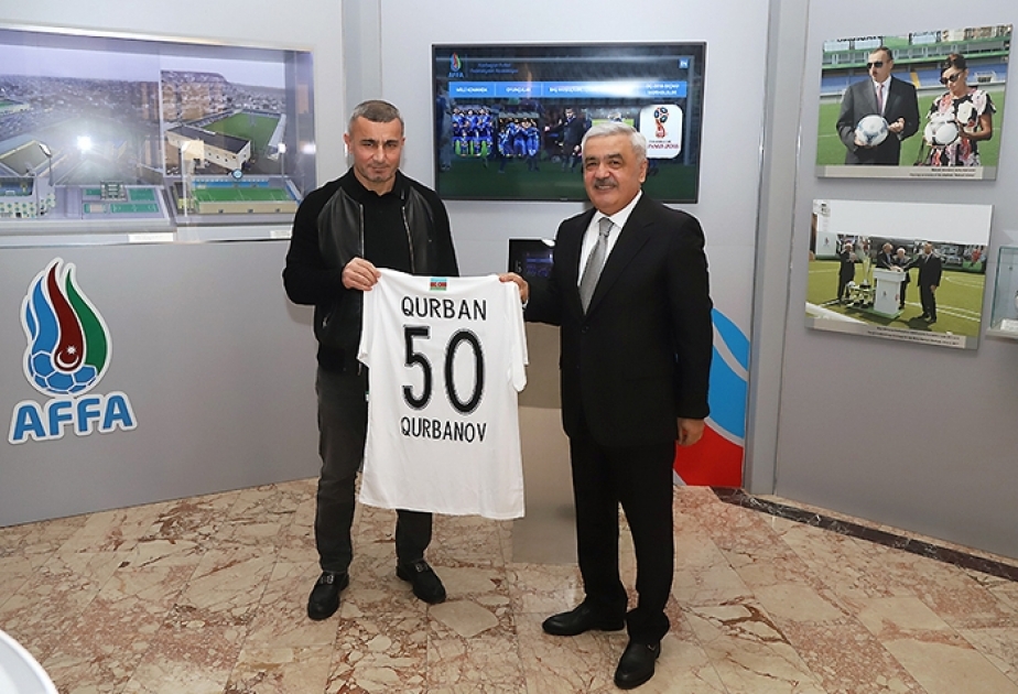 AFFA-nın prezidenti Qurban Qurbanovu yubileyi münasibətilə təbrik edib