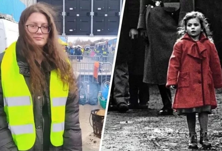 Girl in red coat from 'Schindler's List' now helping Ukrainian refugees