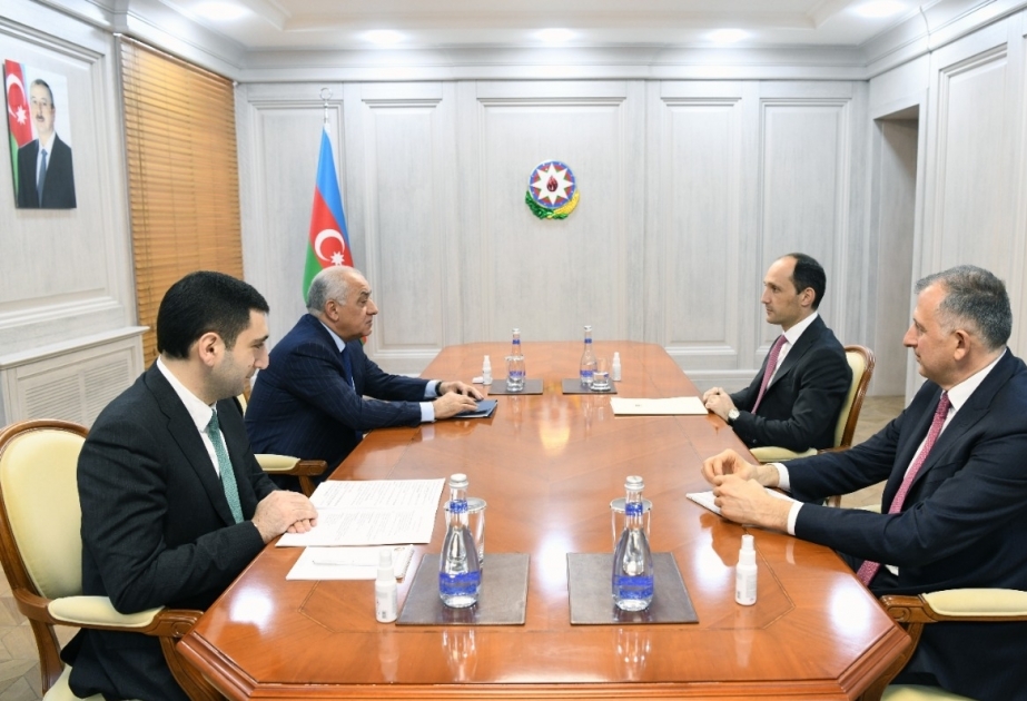 Le Premier ministre azerbaïdjanais reçoit le ministre géorgien de l’Economie et du Développement durable