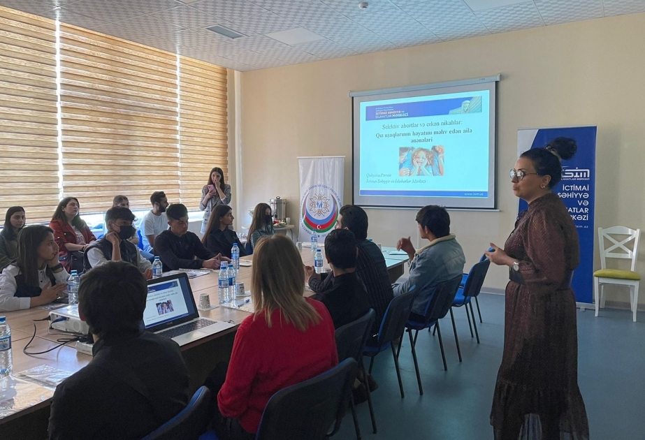 İsmayıllıda “Reproduktiv sağlamlıq və ailə planlaşdırılması” mövzusunda təlim təşkil olunub