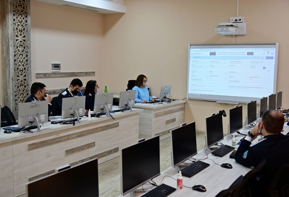 IOM Azerbaijan organizes training sessions for staff members of State Migration Service to use its new electronic Readmission Case Management System