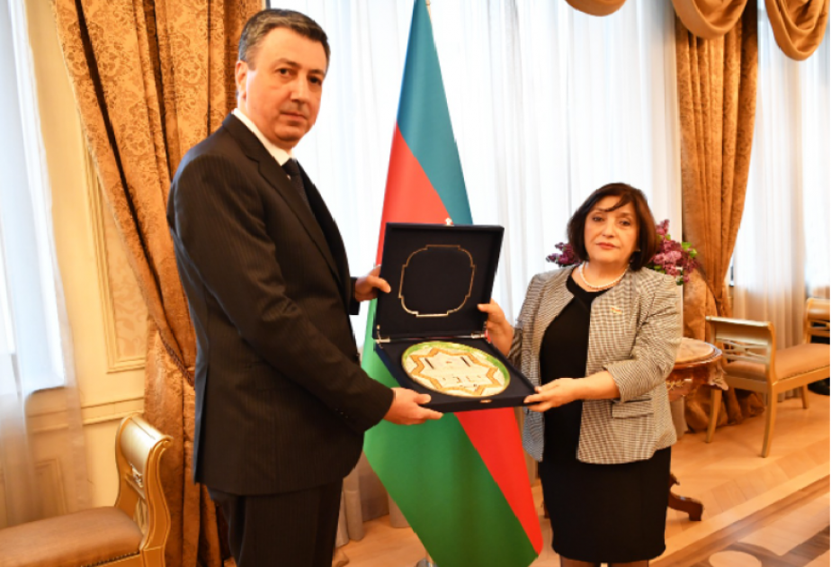 Milli Məclisin sədri Sahibə Qafarova Azərbaycanın Gürcüstandakı səfirliyində olub