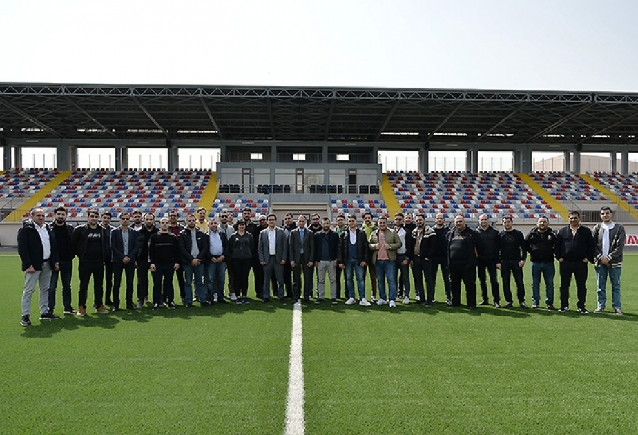 AFFA KİV nümayəndələrinin Şamaxı şəhər stadionu ilə tanışlığı məqsədilə mediatur təşkil edib