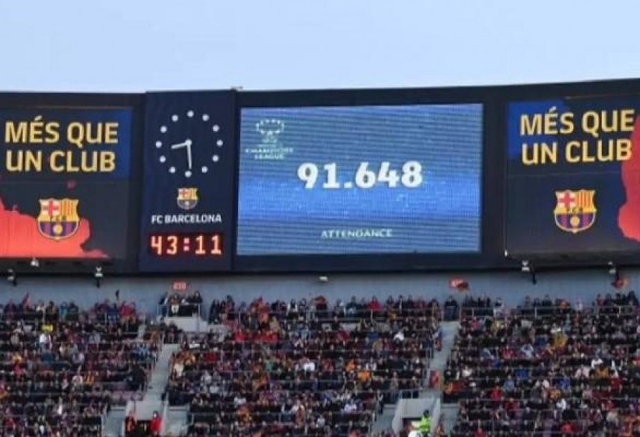 Qadın futbolu tarixində azarkeş sayına görə yeni rekord müəyyənləşib