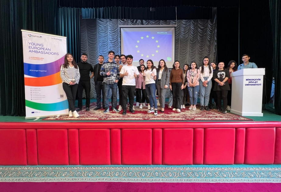 Mingəçevir Dövlət Universitetində gənc Avropa səfirləri tərəfindən infosessiya keçirilib