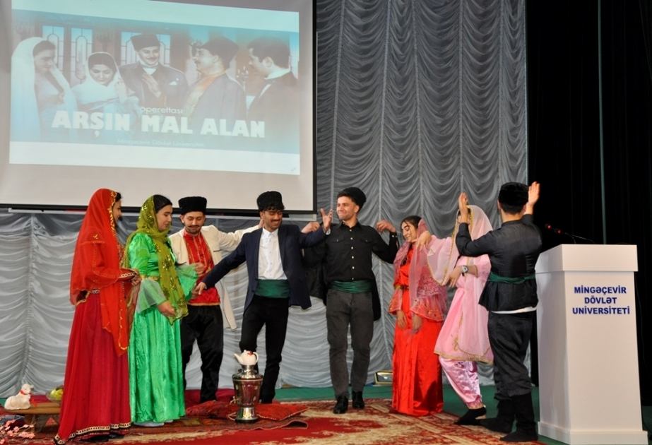 Mingəçevir Dövlət Universitetində “Şuşa İli” çərçivəsində “Arşın mal alan” operettası səhnələşdirilib