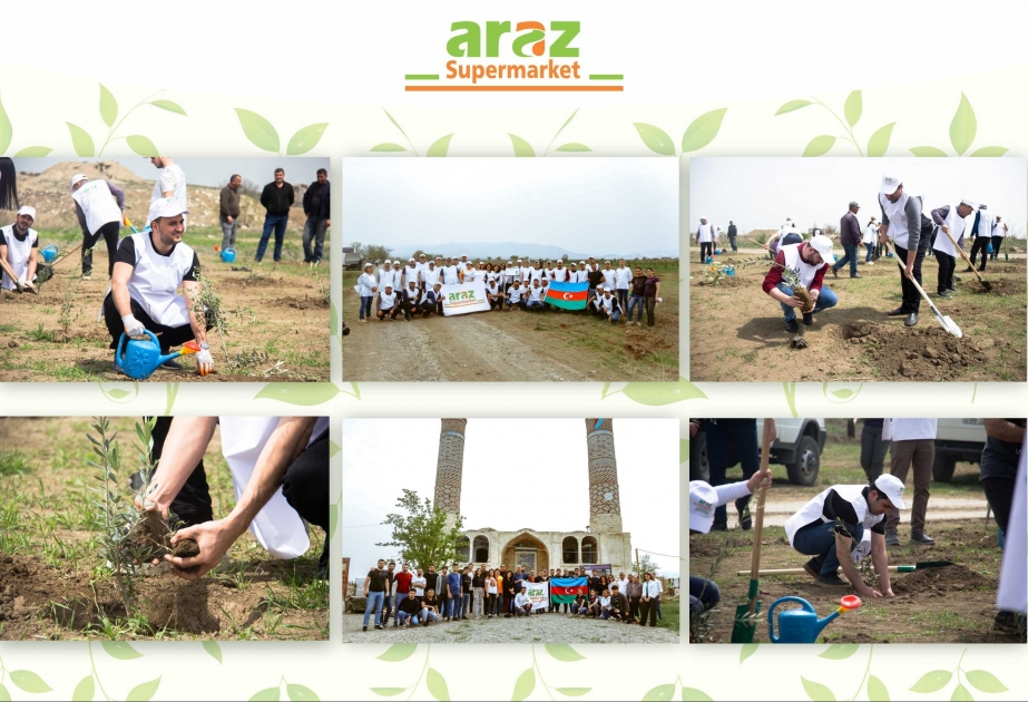 ®  “Araz” supermarketlər şəbəkəsinin əməkdaşları Qarabağda ağac əkiblər