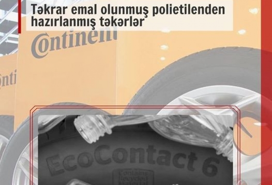Təkrar emal olunmuş polietilendən hazırlanmış təkər istehsal edilib