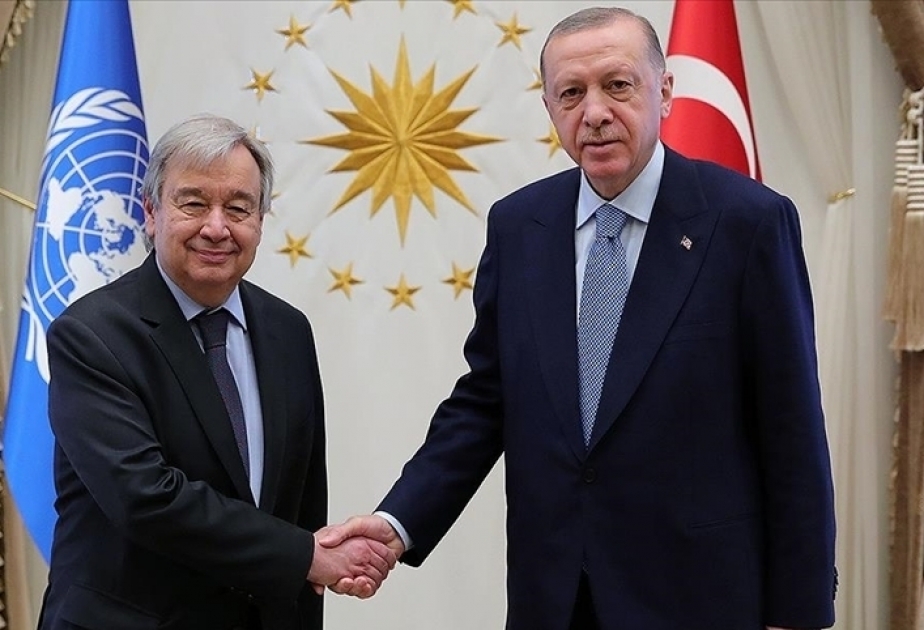 Turkish president meets UN chief in Ankara