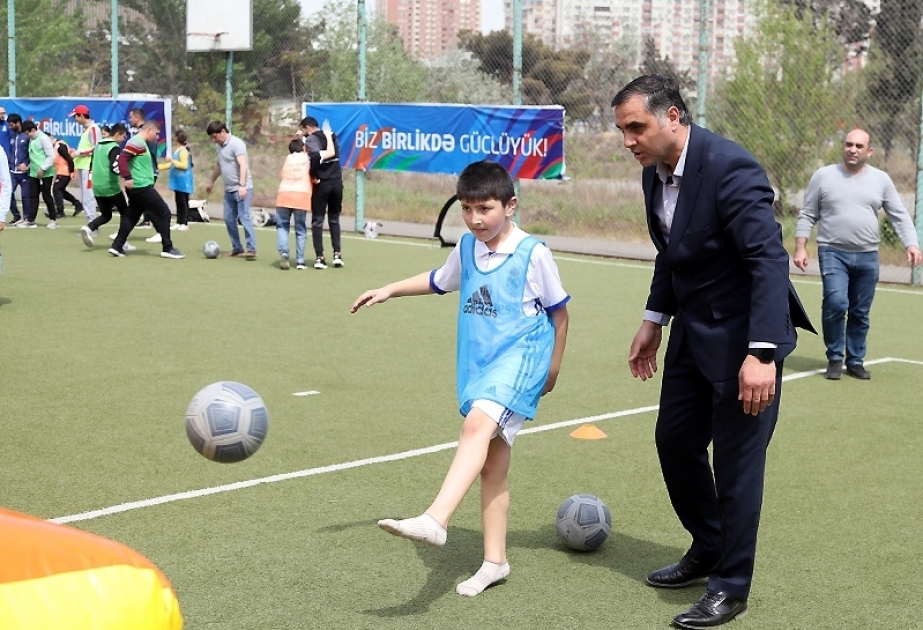 رابطة أذربيجان للتوحد تنظم مهرجان كرة القدم للأطفال