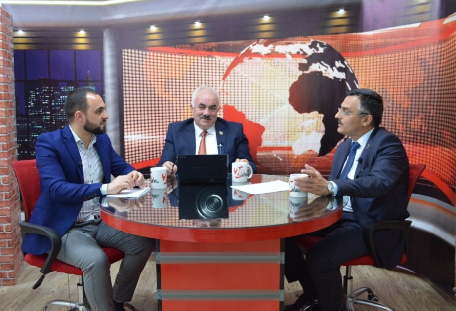 AZƏRTAC-ın xüsusi müxbiri Gürcüstanın internet televiziyasında çıxış edib