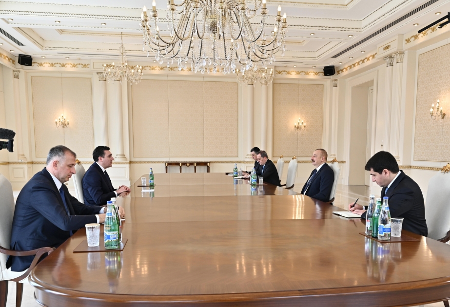 El Presidente de Azerbaiyán recibe al Ministro de Asuntos Exteriores de Georgia