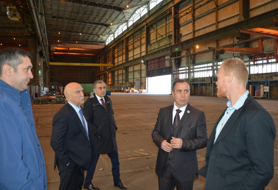 Delegation of Alat Free Economic Zone visit Emtunga production yard in Swedish city of Gothenburg