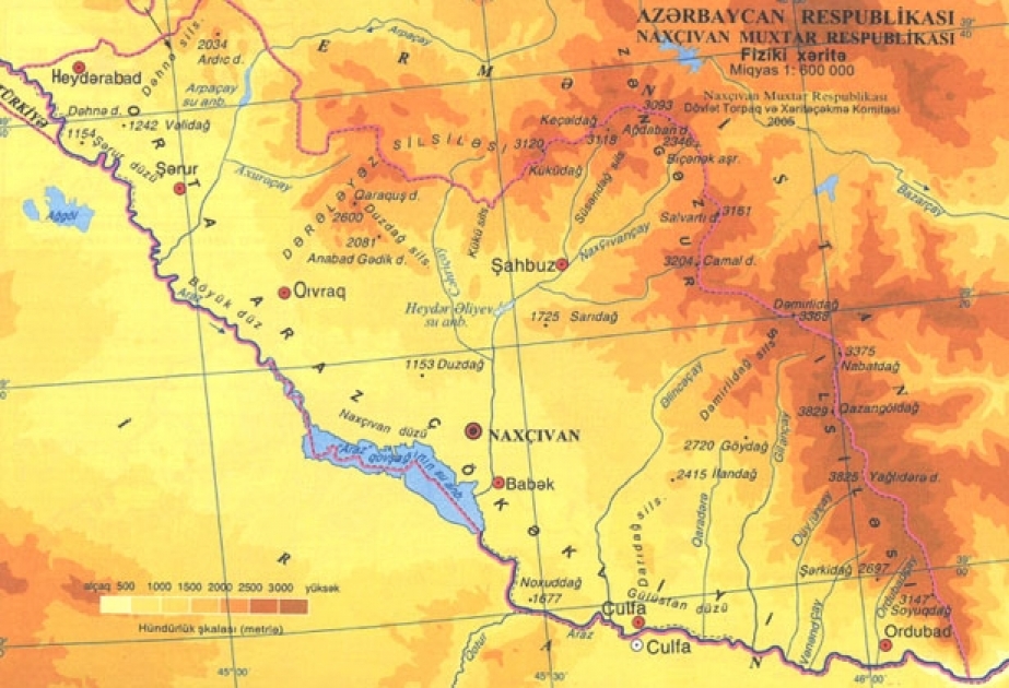 Geological structure and minerals of Nakhchivan Autonomous Republic
