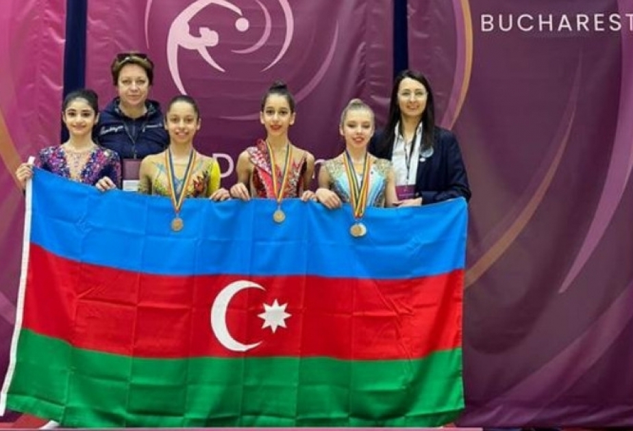 Azerbaijani female gymnasts bring home five medals from Romania