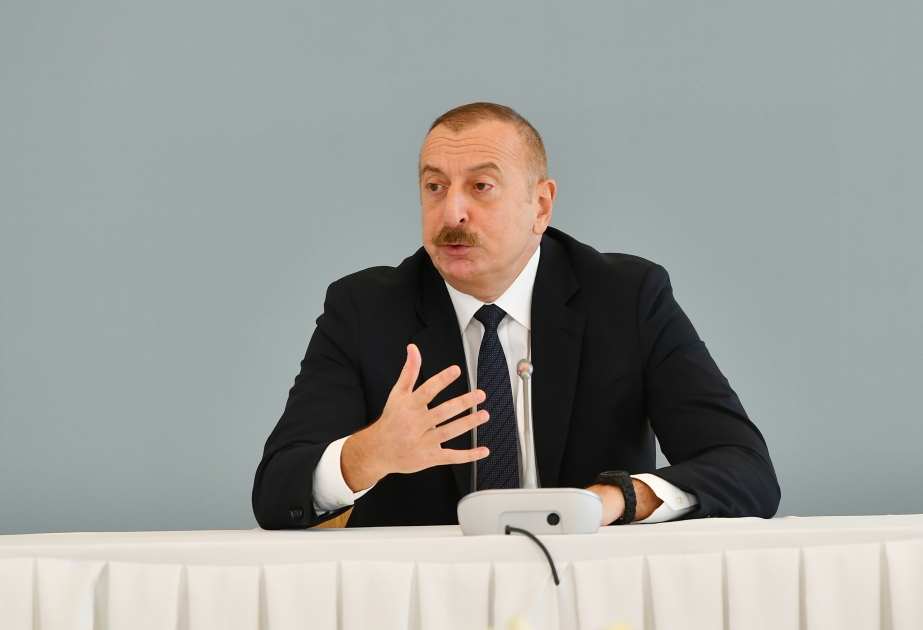 Prezident İlham Əliyev: Bu cür görüşlər bizim planlarımızı və məqsədlərimizi beynəlxalq ictimaiyyətə çatdırmaq baxımından əhəmiyyətlidir