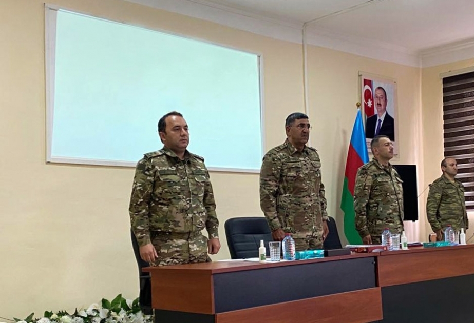 Se celebró la reunión final en la unidad militar de Lachin sobre los resultados del primer trimestre celebrada