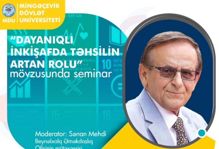 Rutqers Universitetinin professoru Mingəçevir Dövlət Universitetində seminar keçirib