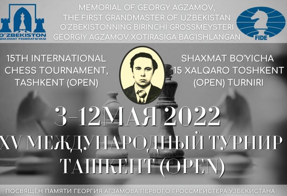 Sabah Daşkənddə şahmat üzrə Aqzamov memorialı start götürəcək