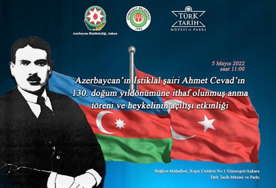 Monument to prominent Azerbaijani poet Ahmad Javad to be unveiled in Turkiye