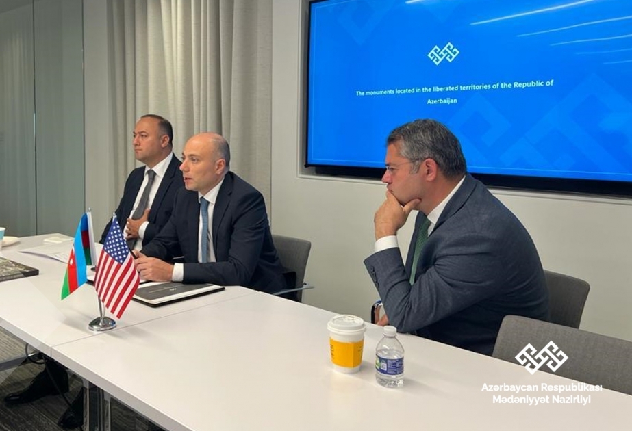 Azerbaijan’s Minister of Culture meets with representatives of influential think tanks in US
