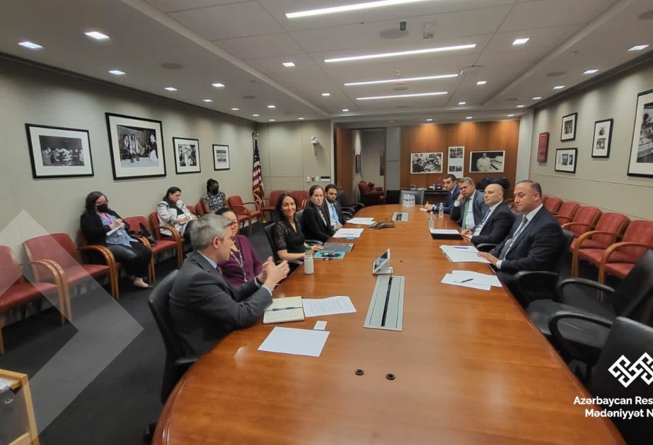 El Ministro de Cultura de Azerbaiyán celebró varias reuniones importantes en Estados Unidos