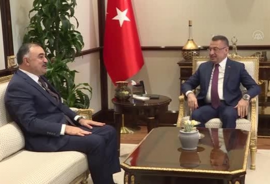 Türkiyənin vitse-prezidenti Azərbaycanın qardaş ölkədəki səfirini qəbul edib