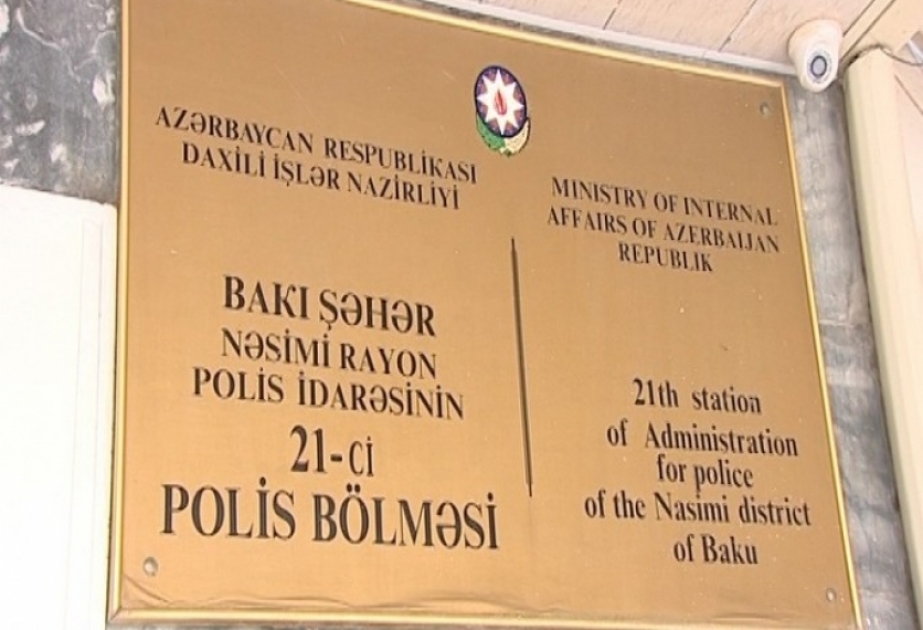 Nəsimi rayonunda soyğunçuluq etməkdə şübhəli bilinən əvvəllər məhkum olunmuş şəxs saxlanılıb
