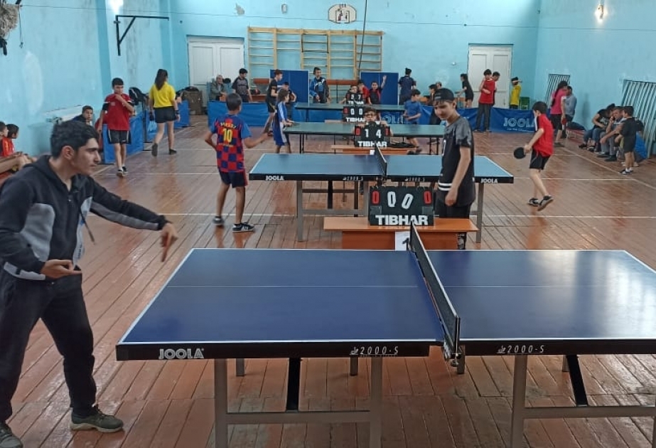 Ulu öndər Heydər Əliyevin xatirəsinə həsr olunan stolüstü tennis üzrə yarış keçirilib