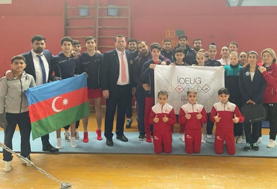 İdman gimnastlarımız "Kutaisi Cup - Our Future Olympians" beynəlxalq turnirində uğurla çıxış ediblər