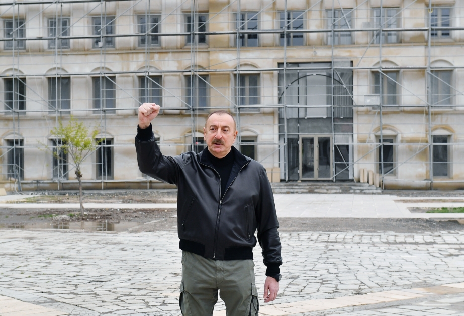 Ansprache von Präsident Ilham Aliyev in Schuscha VIDEO