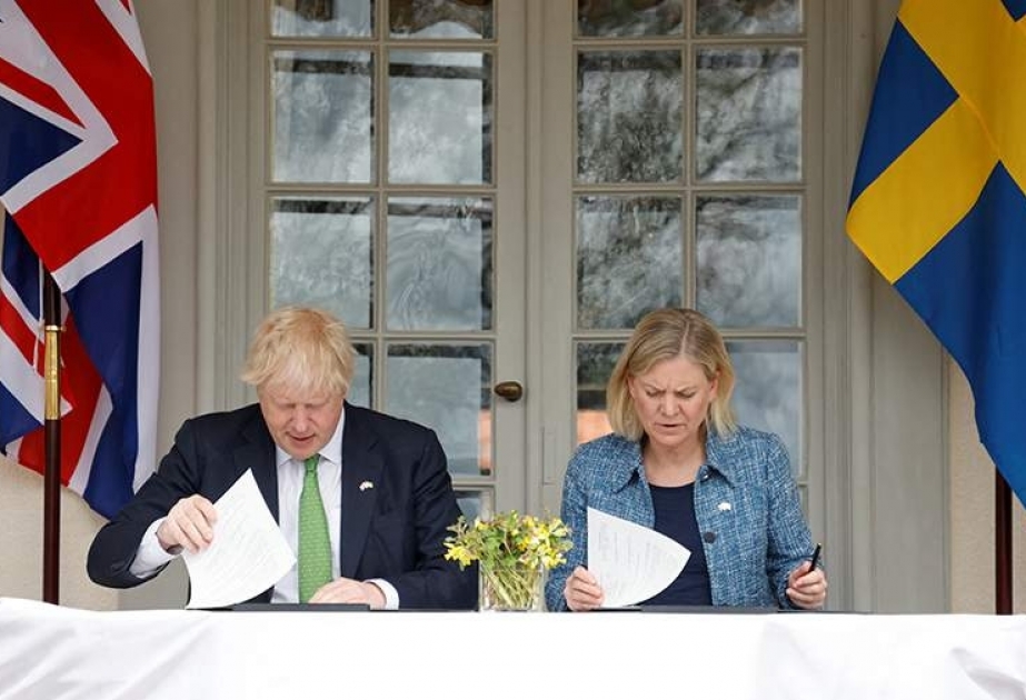 Britaniya İsveçlə qarşılıqlı təhlükəsizlik zəmanətləri barədə saziş imzalayıb