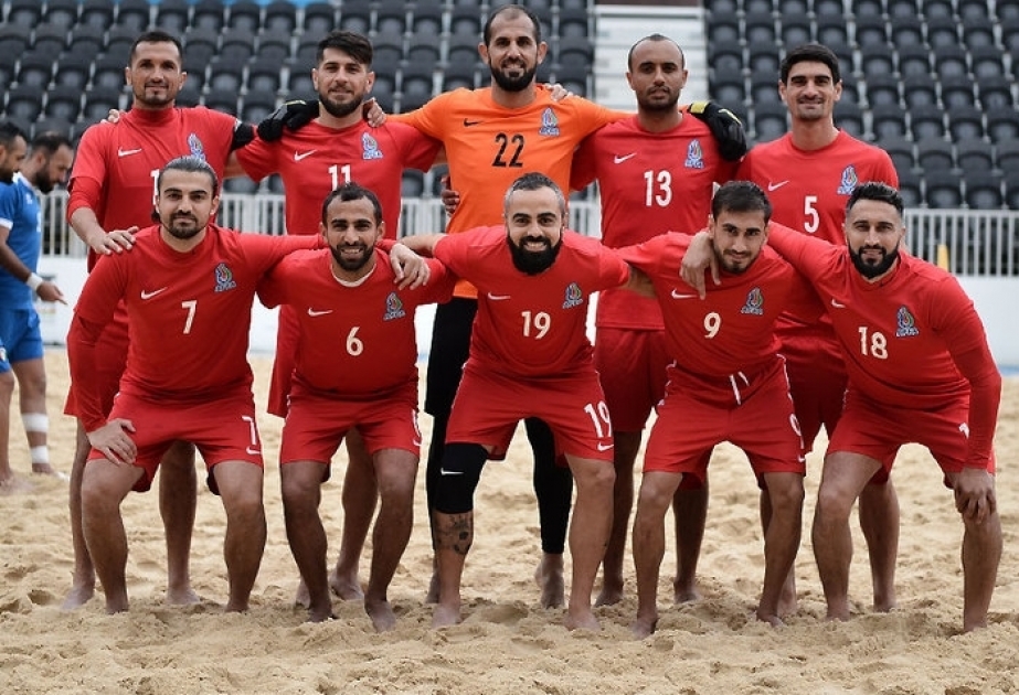 Сборная Азербайджана по пляжному футболу одержала победу над командой Кувейта