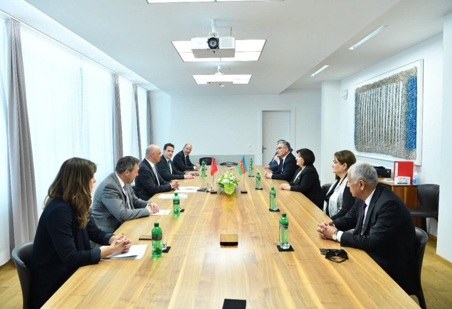 Presidenta del Parlamento de Azerbaiyán se reúne con el vicepresidente suizo