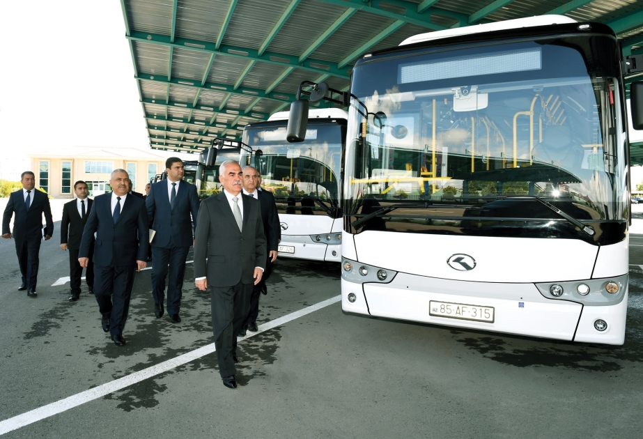 Naxçıvan Muxtar Respublikası Dövlət Nəqliyyat Xidmətinə 6 yeni elektrobus gətirilib