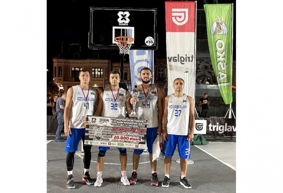 Azərbaycan basketbolçuları Serbiyada beynəlxalq turnirdə ikinci olublar