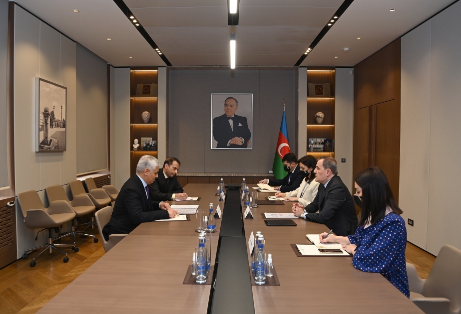 Ministro de Asuntos Exteriores de Azerbaiyán se reúne con el secretario general de la OCE