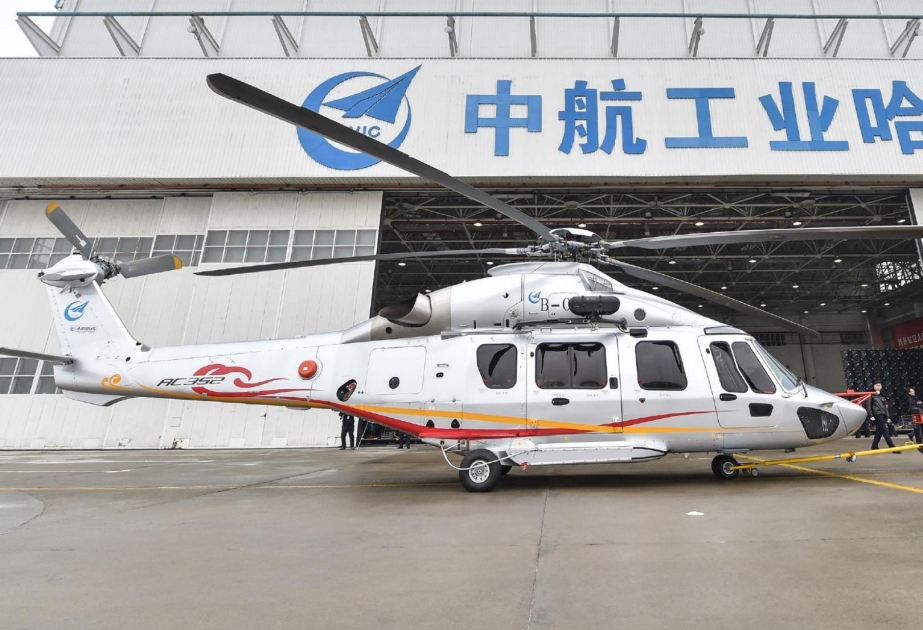 Çin istehsalı olan mülki helikopterin uçuş sınaqları keçirilir VİDEO