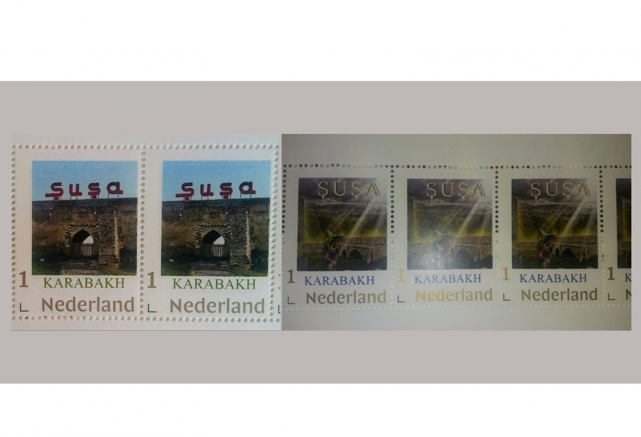 Sellos de correos dedicados a Shusha fueron emitidos en los Países Bajos