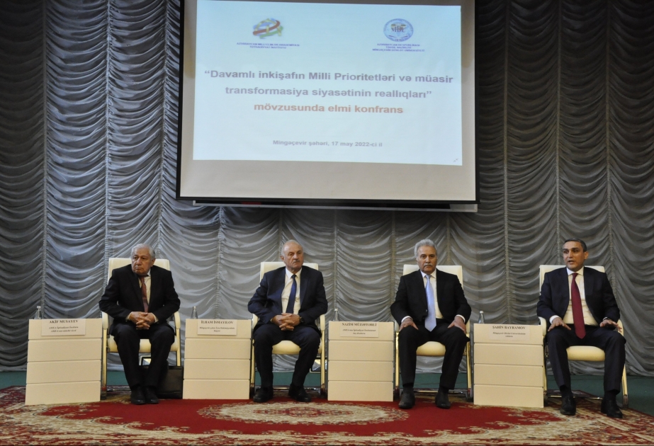 AMEA İqtisadiyyat İnstitutu və Mingəçevir Dövlət Universitetinin birgə təşkilatçılığı ilə elmi konfrans keçirilib