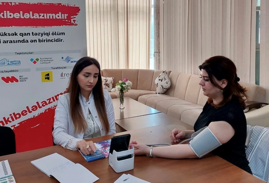 Arterial hipertoniya ilə bağlı maarifləndirici aksiya keçirilib