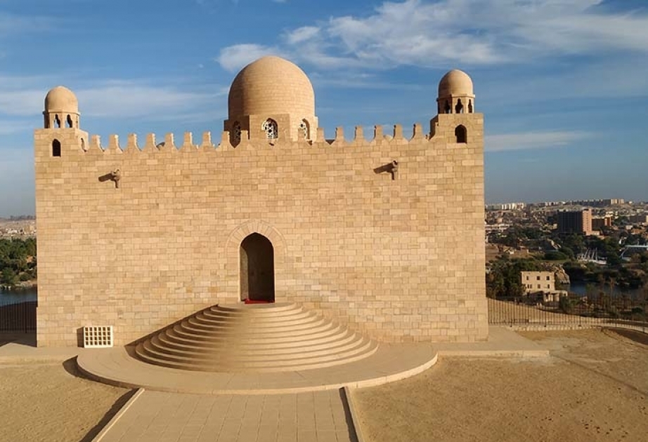 Mausoleum of Aga Khan - one of most visited monuments in Aswan, Egypt