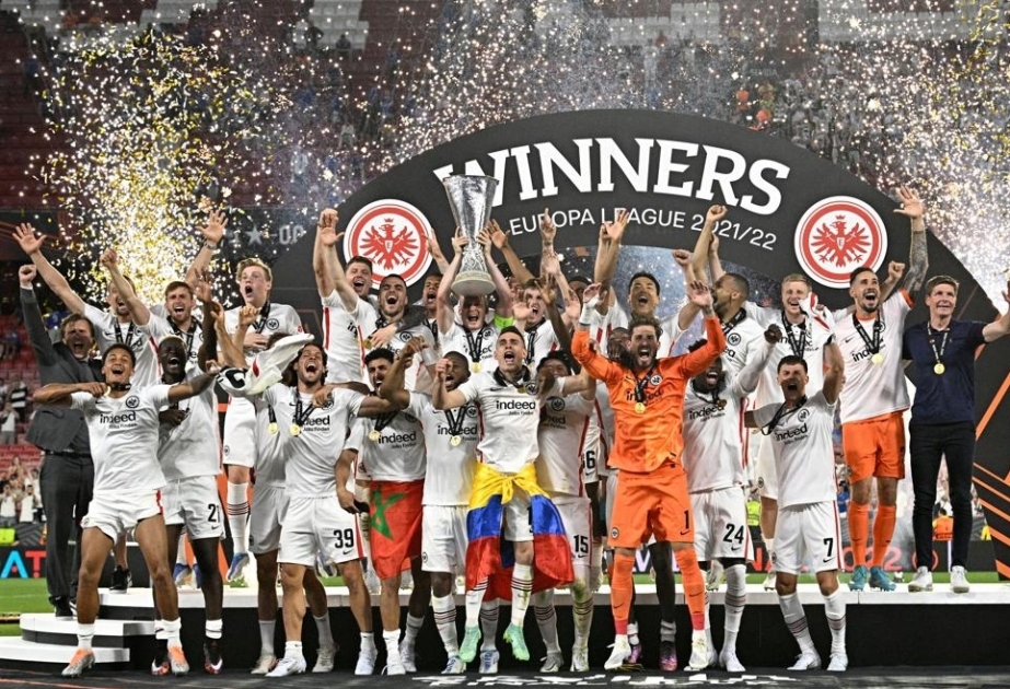 Eintracht Frankfurt lift Europa League trophy by beating Rangers on penalties