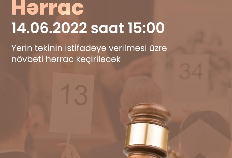Paytaxtın Qaradağ rayonunda, həmçinin Qobustan, Qazax və Qəbələdə faydalı qazıntı yataqları hərraca çıxarılacaq