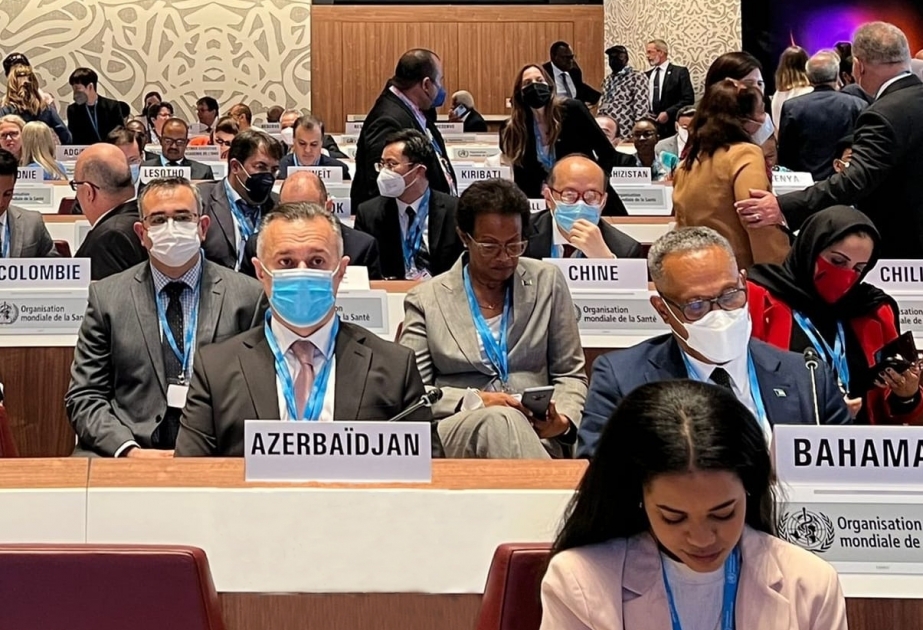 Ministro de Sanidad de Azerbaiyán asiste a la 75ª Asamblea Mundial de la Salud