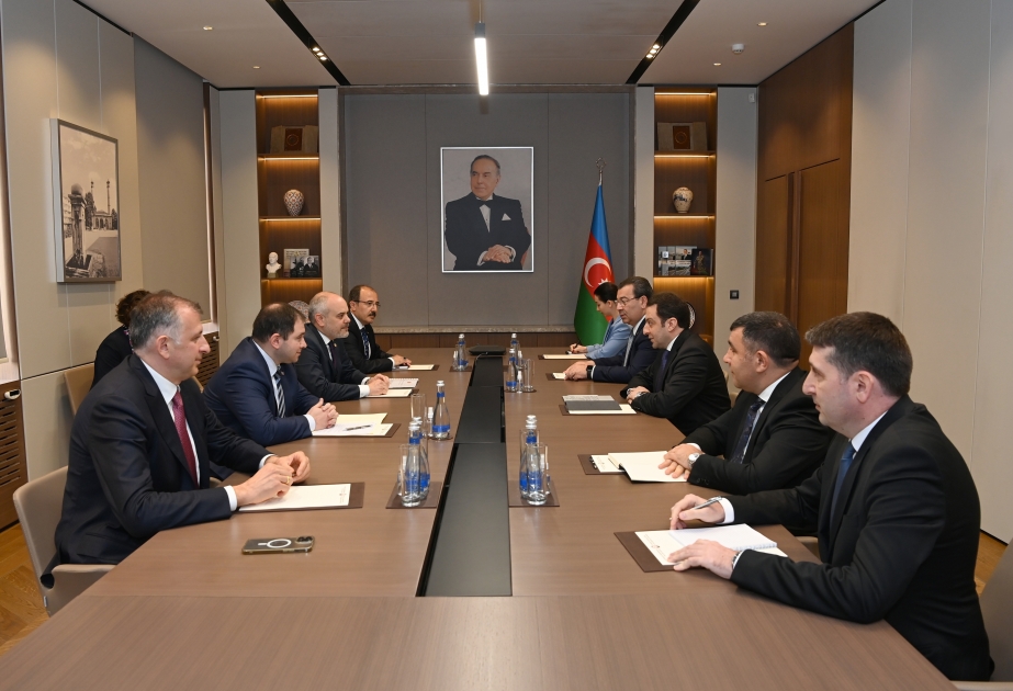 نائب وزير الخارجية يلتقي برؤساء لجان الشؤون الخارجية البرلمانية الأذربيجاني والتركي والجورجي